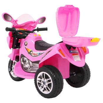 Motorek Trójkołowy BJX-088 elektryczny dla najmłodszych Różowy + Dźwięki + Światła