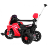 Pchaczyk Rowerek Motorek elektryczny 3w1 dla dzieci Czerwony + Piankowa poręcz + Audio LED
