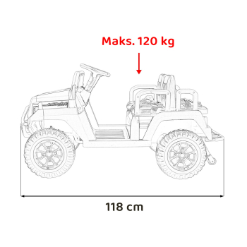 Pojazd Buggy 4-osobowy Champion Zielony