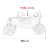 Pojazd Buggy ATV Defend 4x4 Pomarańczowy