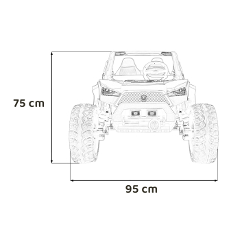 Pojazd Buggy Clash STRONG 4x4 Czarny