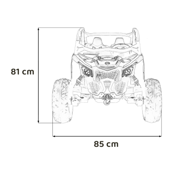 Pojazd Buggy Maverick Turbo RR STRONG Pomarańczowy