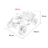 Pojazd Buggy RTR Monster Speed 4x4 Czerwony