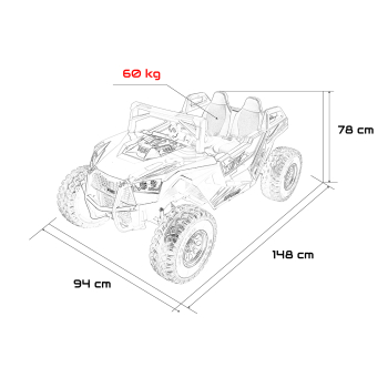 Pojazd Buggy RTR Monster Speed 4x4 Czerwony
