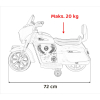 Pojazd Chopper INDIAN Biały motocykl dla dziecka