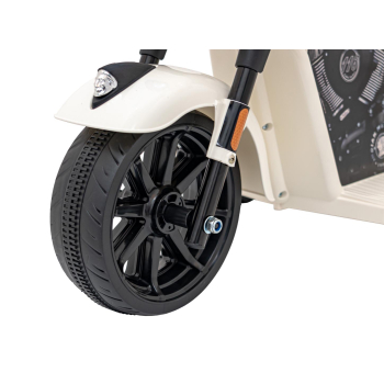 Pojazd Chopper INDIAN Biały motocykl dla dziecka