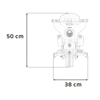 Pojazd Chopper INDIAN Biały motocykl dla dziecka