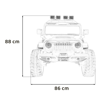 Pojazd Extreme Sport 4x4 Zmienna Wielkość Czarny