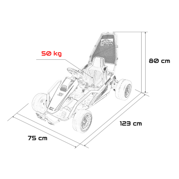 Pojazd Gokart TORNADO z Funkcją Driftu Zielony