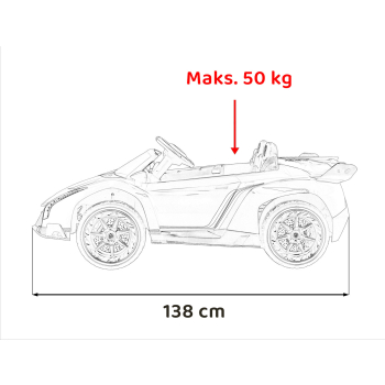 Pojazd Lamborghini Veneno Biały