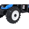 Pojazd MEGA Traktor D68 Z Przyczepką Niebieski