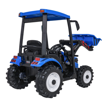 Pojazd MEGA Traktor D68 Z Przyczepką Niebieski
