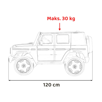 Pojazd Mercedes Benz EQG Biały