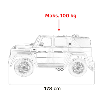 Pojazd Mercedes Benz MAYBACH G650 Niebieski