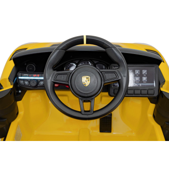 Pojazd Porsche Spyder RS 718 Żółty samochód sportowy