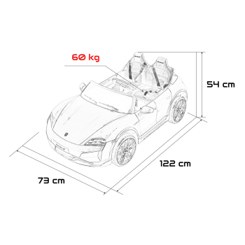 Pojazd Porsche Taycan Turbo S Czarny