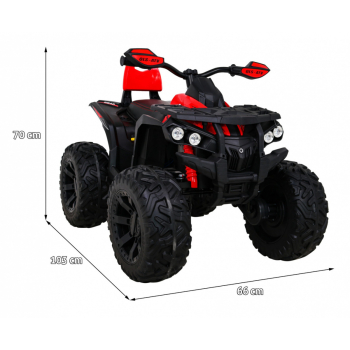 Pojazd Quad ATV Power Czerwony