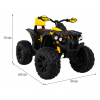 Pojazd Quad ATV Power Żółty