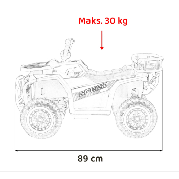 Pojazd Quad ATV Robust 01 Czarny