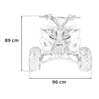 Pojazd Quad DESERT STORM LIFT Czarny
