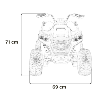 Pojazd Quad Fast Wheel Czarny
