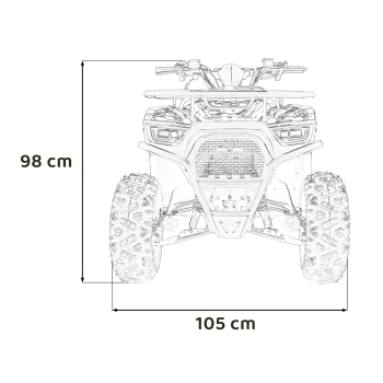 Pojazd Quad Spalinowy 125CC DISCOVERER Niebieski
