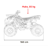 Pojazd Quad Spalinowy 125CC DISCOVERER Żółty