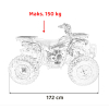 Pojazd Quad Spalinowy 200CC MONSTER Zielony