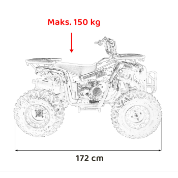 Pojazd Quad Spalinowy 200CC MONSTER Zielony