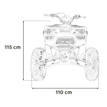 Pojazd Quad Spalinowy 200CC MONSTER Zielony