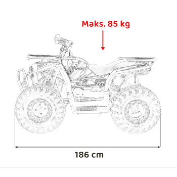 Pojazd Quad Spalinowy 200CC PRO RIDER Pomarańczowy