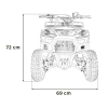 Pojazd Quad Spalinowy 49CC SIRIUS Pomarańczowy