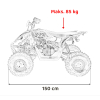 Pojazd Quad Spalinowy DESERT STORM LIFT Pomarańczowy