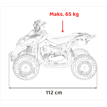 Pojazd Quad Spalinowy RENEGADE 49CC Czerwony