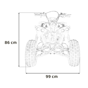Pojazd Quad Spalinowy RENEGADE HIPERFECT 125CC Żółty