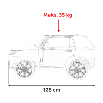 Pojazd Range Rover SUV Lift Czerwony