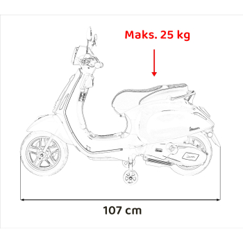 Pojazd Skuter Vespa ROMA Zielony