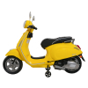 Pojazd Skuter Vespa ROMA Żółty