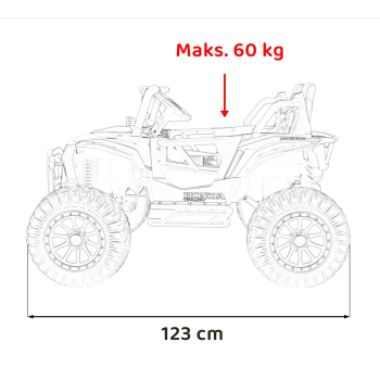 Pojazd Terenowy HONDA Talon 4x4 Czarny