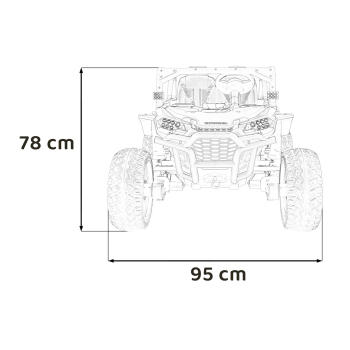 Pojazd Terenowy HONDA Talon 4x4 Czarny
