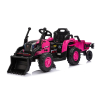 Pojazd Traktor XT60 z Przyczepą Różowy