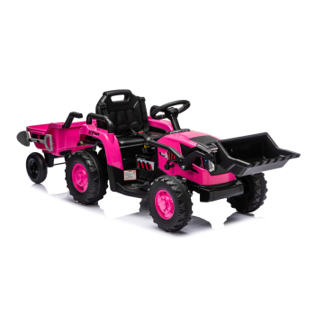 Pojazd Traktor XT60 z Przyczepą Różowy