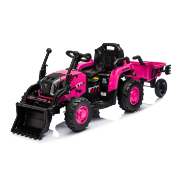 Pojazd Traktor XT60 z Przyczepą Różowy