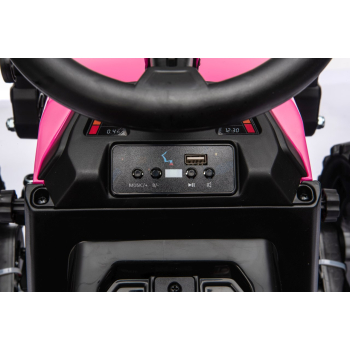 Pojazd Traktor XT60 z Przyczepą Różowy