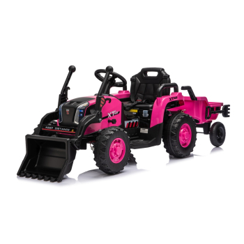 Pojazd Traktor XT60 z Przyczepą Różowy