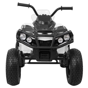 Quad ATV Air na akumulator dla dzieci Biały + Koła pompowane + Radio MP3 + Wolny Start