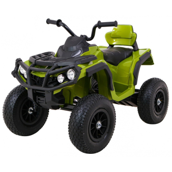 Quad ATV Air na akumulator dla dzieci Zielony + Koła pompowane + Radio MP3 + Wolny Start