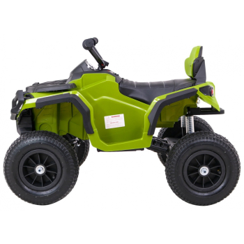 Quad ATV Air na akumulator dla dzieci Zielony + Koła pompowane + Radio MP3 + Wolny Start