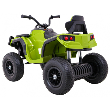 Quad ATV Air na akumulator dla dzieci Zielony + Koła pompowane + Radio MP3 + Wolny Start