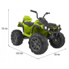 Quad ATV na akumulator dla dzieci Zielony + Koła EVA + Radio MP3 + LED + Wolny Start